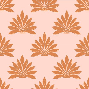 Vektör damaskesiz arkaplan. Klasik lüks, eski moda İspanyol aksesuarı. Duvar kağıtları, tekstil, ambalaj için dikişsiz Victoria kumaşı. Zarif çiçekli barok şablonu.