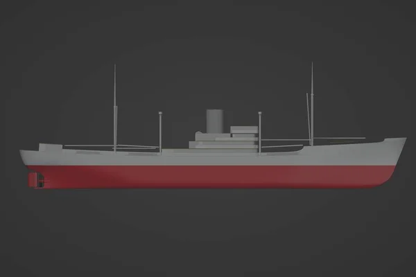 Απεικόνιση Ιστορικό Μηχανοκίνητο Πλοίο Γενικού Φορτίου — Φωτογραφία Αρχείου