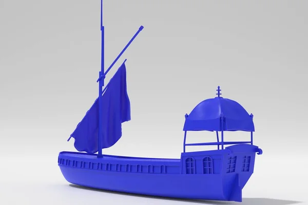 Illustratie Model Van Een Oud Hollands Binnenschip — Stockfoto