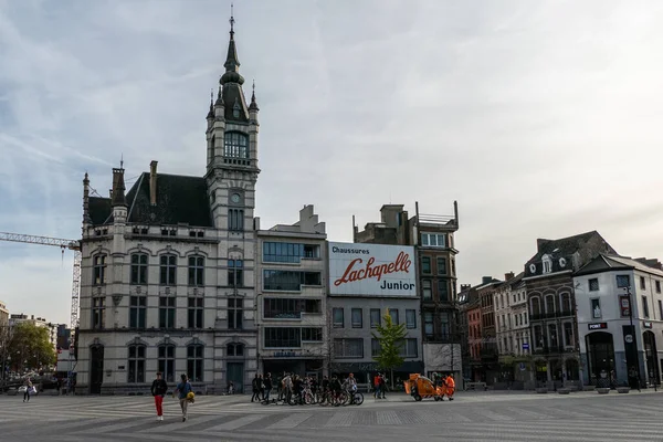 Charleroi Bélgica Novembro 2022 Place Verte Uma Das Maiores Mais — Fotografia de Stock
