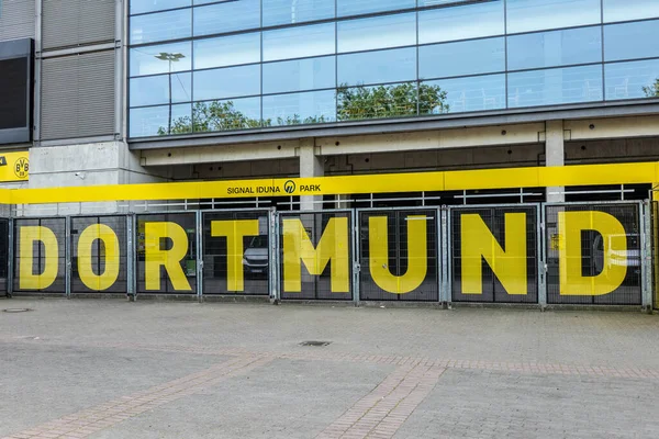 stock image Dortmund, Germany, May 29, 2023, Borussia Dortmund Football Club, entrance