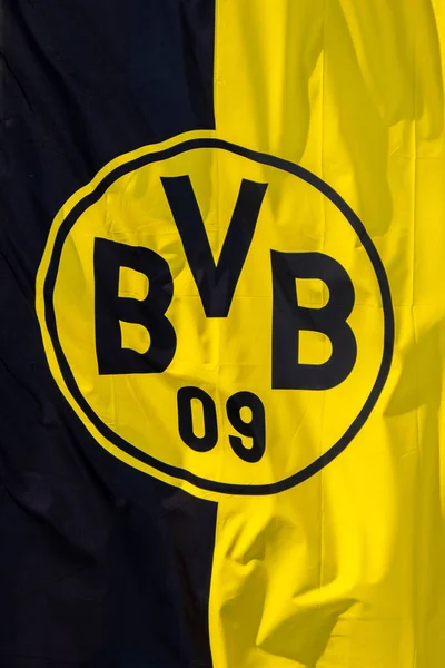 Dortmund Németország 2023 Május Zászló Borussia Dortmund Football Club — Stock Fotó