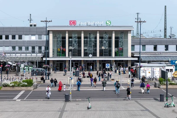 Dortmund Germany May 2023 Central Station Facade — стокове фото