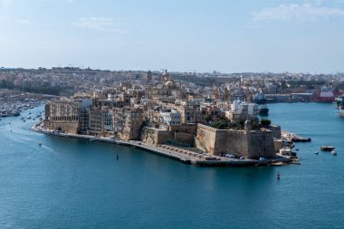 Valletta, Malta, 1 Mayıs 2023, Yukarı Barakka Halk Bahçeleri 'nden Üç Şehir