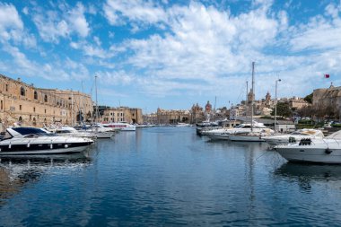 Birgu, Malta, 1 Mayıs 2023. Birgu, Malta 'nın en büyük ikinci köyü olan pazar kasabasıydı.