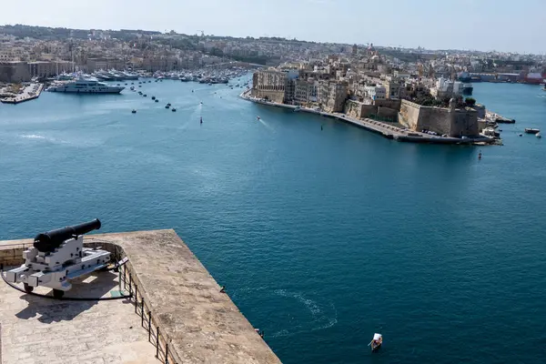 Valletta Malta Mai 2023 Die Saluting Battery Ist Eine Kanonenbatterie — Stockfoto