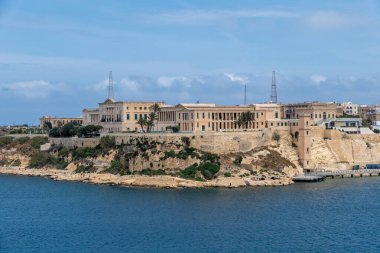 Birgu, Malta, 1 Mayıs 2023. Villa Birghi Kraliyet Donanmasının eski askeri hastanesi.