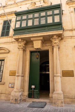 Valletta, Malta, 2 Mayıs 2023. Palais Parisio, Napolyon 'un yaşadığı Casa Parisi olarak da bilinir..