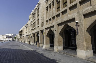 Doha, Katar, 31 Ekim 2023. Souq Waqif, sabit piyasa, bir pazar yeri..