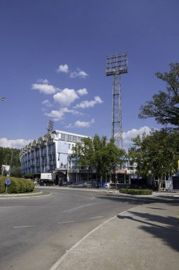 Podgorica, Montenegro, August 5, 2024. Podgorica Stadium Pod Goricom, Fudbalski klub Podgorica. clipart