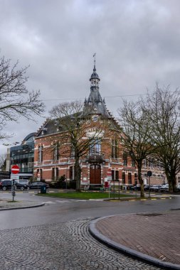Grimbergen, Belçika, 27 Şubat 2025. Grimbergen belediyesi Flanders bölgesinde yer almaktadır..