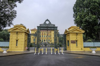 Hanoi, Vietnam, 21 Ekim 2024. Cumhurbaşkanlığı sarayı cumhurbaşkanının resmi ikametgahıdır.