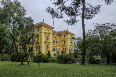 Hanoi, Vietnam, 21 Ekim 2024. Cumhurbaşkanlığı sarayı cumhurbaşkanının resmi ikametgahıdır.