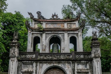 Hanoi, Vietnam, 21 Ekim 2024. Hanoi Edebiyat Tapınağı bir Konfüçyüs tapınağıdır. Prens 'in Harflerin çoğaltıcı tapınağıdır.