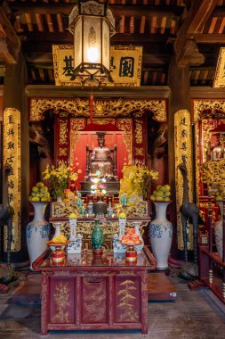 Hanoi, Vietnam, 21 Ekim 2024. Hanoi Edebiyat Tapınağı bir Konfüçyüs tapınağıdır. Prens 'in Harflerin çoğaltıcı tapınağıdır.