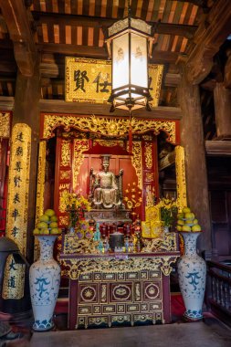 Hanoi, Vietnam, 21 Ekim 2024. Hanoi Edebiyat Tapınağı bir Konfüçyüs tapınağıdır. Prens 'in Harflerin çoğaltıcı tapınağıdır.