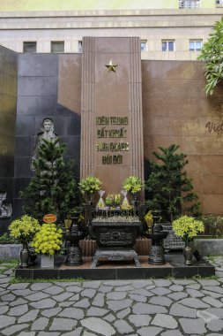 Hanoi, Vietnam, 22 Ekim 2024. Hoa Lo Hapishanesi veya Merkez Binası, Vietnamlı mahkumlara adanmış bir anıt.,