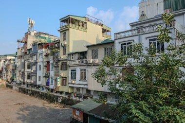 Hanoi, Vietnam, 22 Ekim 2024. Şehrin eski yerleşim yerleri.