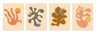 Matisse soyut posterleri ayarlandı