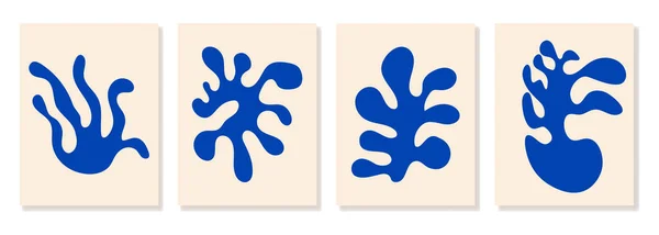 Ensemble Affiches Abstraites Matisse — Image vectorielle