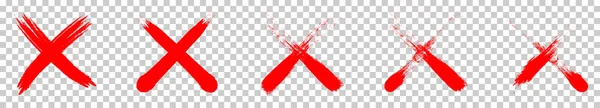 Red Grunge X图标 — 图库矢量图片
