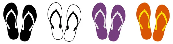 Symbole Für Flip Flops — Stockvektor