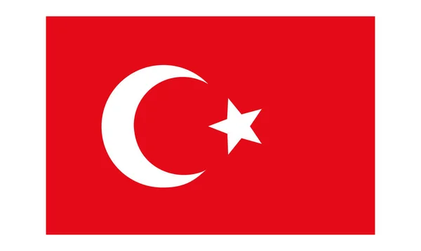 Bandeira Vetorial Turco Ilustração Vetorial —  Vetores de Stock