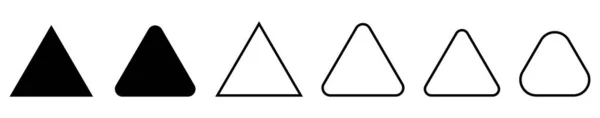 Icônes Triangle Illustration Vectorielle — Image vectorielle
