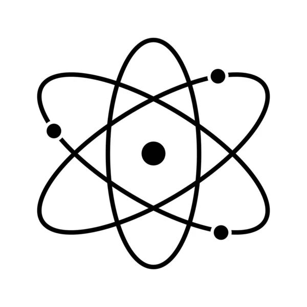 Ikona Atomu Vektorová Ilustrace — Stockový vektor