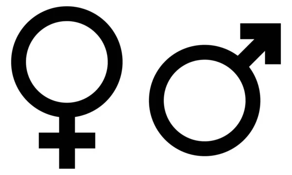 Símbolos Género Ilustración Vectorial — Vector de stock