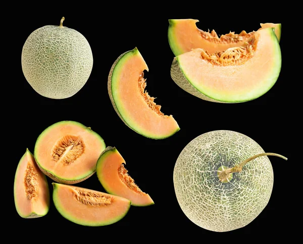 Melone Melone Melone Frutta Giapponese Isolata Con Percorso Ritaglio Senza — Foto Stock