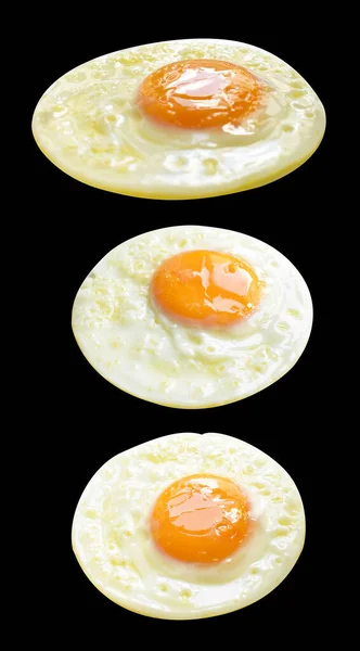 Kırpma Yolu Ile Izole Edilmiş Yumurta Siyah Arka Planda Gölge — Stok fotoğraf