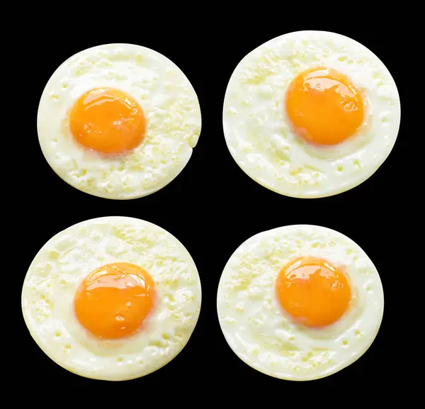 배경에 그림자 닭고기 달걀으로 — 스톡 사진