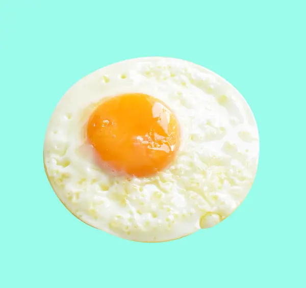 Kırpma Yolu Ile Izole Edilmiş Yumurta Yeşil Arka Planda Gölge — Stok fotoğraf