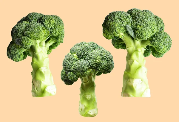 Broccoli Eller Blomkål Isoleret Med Klipning Sti Incream Baggrund Ingen - Stock-foto