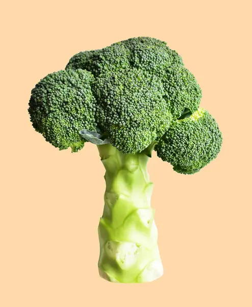 Broccoli Eller Blomkål Isolerad Med Klippning Väg Inkrementell Bakgrund Ingen — Stockfoto