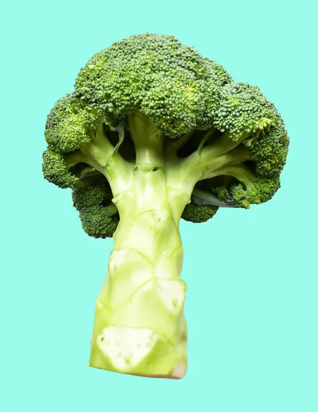 Brokoli Atau Kembang Kol Diisolasi Dengan Potongan Jalur Latar Belakang — Stok Foto