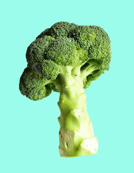 Broccoli Bloemkool Geïsoleerd Met Clipping Pad Ingreen Achtergrond Geen Schaduw — Stockfoto