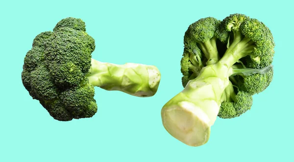 Brocoli Chou Fleur Isolé Avec Chemin Coupe Arrière Plan Sans — Photo