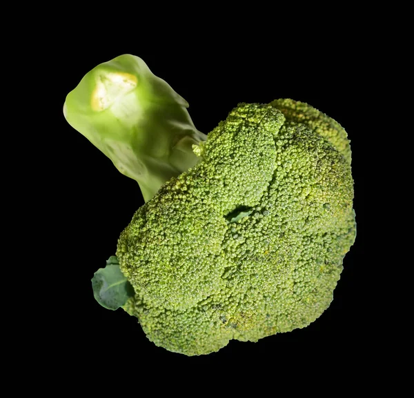 Brokuły Lub Kalafior Izolowane Ścieżka Wycinania Wczarnym Tle Bez Cienia — Zdjęcie stockowe