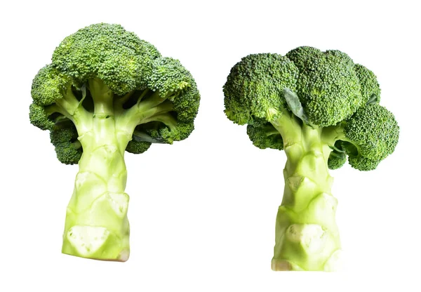 Broccoli Cavolfiore Isolato Con Percorso Ritaglio Insfondo Bianco Senza Ombra — Foto Stock