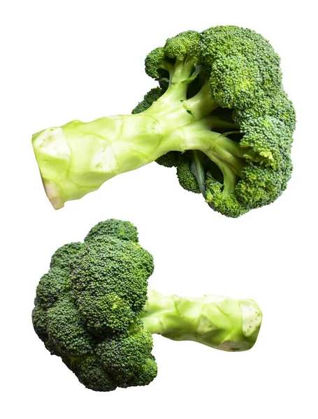 Brokoli Atau Kembang Kol Diisolasi Dengan Memotong Jalur Latar Belakang — Stok Foto