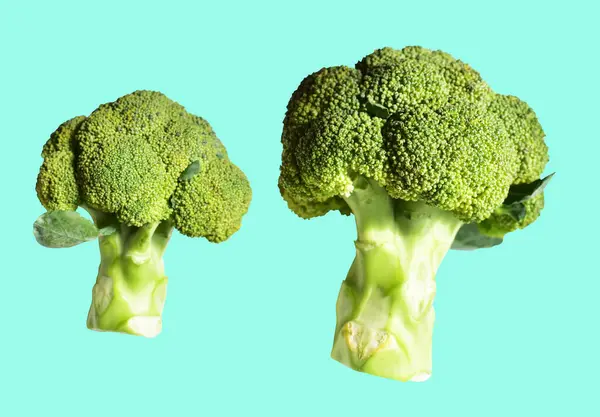 Brokolice Nebo Květák Izolované Výstřižkem Cesta Inmint Pozadí Žádný Stín — Stock fotografie