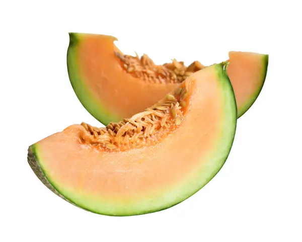 Melone Melone Frutta Giapponese Isolata Con Percorso Ritaglio Nessuna Ombra — Foto Stock