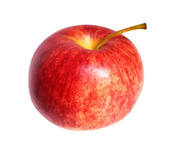 Pomme Gala Rouge Isolée Avec Chemin Coupe Pas Ombre Sur — Photo
