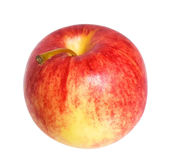 Röd Gala Äpple Isolerad Med Klippning Väg Ingen Skugga Vit — Stockfoto