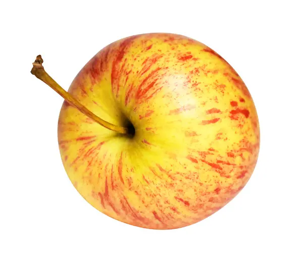 Roter Gala Apfel Isoliert Mit Schnittpfad Kein Schatten Auf Weißem — Stockfoto