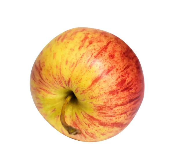 红色的喜庆苹果 有切碎的路径 没有白色背景的阴影 新鲜的水果 — 图库照片