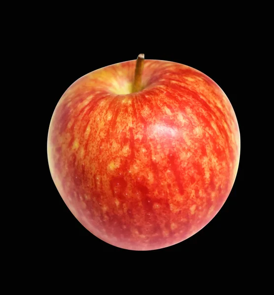Pomme Gala Rouge Isolée Avec Chemin Coupe Pas Ombre Fond — Photo