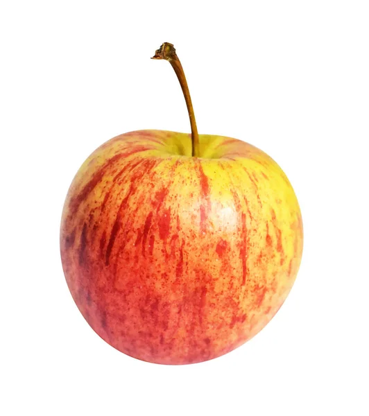 Pomme Gala Rouge Isolée Avec Chemin Coupe Pas Ombre Sur — Photo